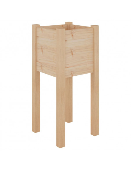 Fioriere da Giardino 2 pz 31x31x70 cm in Legno Massello di Pino