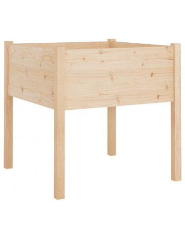 Fioriere da Giardino 2 pz 70x70x70 cm Legno Massello di Pino