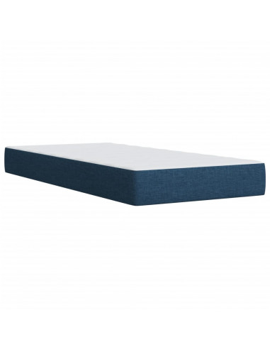 Giroletto a Molle con Materasso Blu 80x200 cm inTessuto