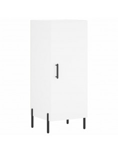 Credenza Bianca 34,5x34x180 cm in Legno Multistrato 2