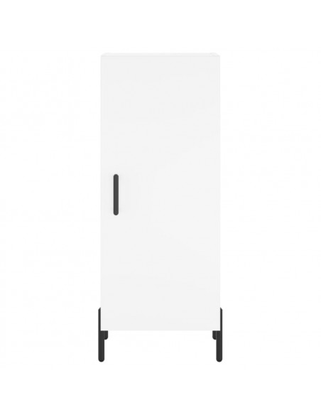 Credenza Bianca 34,5x34x180 cm in Legno Multistrato