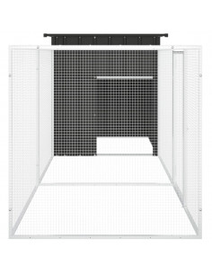 Gabbia per Polli Antracite 300x91x100 cm Acciaio Zincato