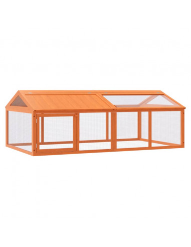 Box per Animali Marrone 200x112,5x74 cm Legno Massello di Pino