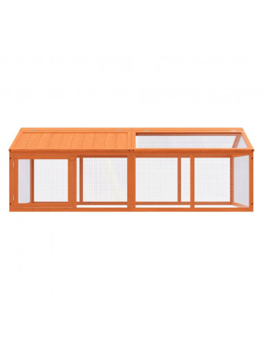 Box per Animali Marrone 200x112,5x74 cm Legno Massello di Pino