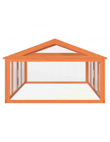 Box per Animali Marrone 200x112,5x74 cm Legno Massello di Pino