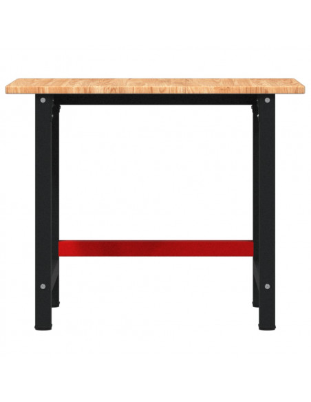 Banco Lavoro Marrone Chiaro 100x60x81,5cm Legno Massello Rovere