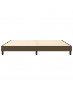 Giroletto a Molle Marrone Scuro 200x200 cm in Tessuto