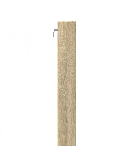Armadietto Vetrina Rovere Sonoma 80x8,5x58 cm Legno Multistrato
