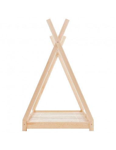 Giroletto per Bambini in Legno Massello di Pino 90x200 cm