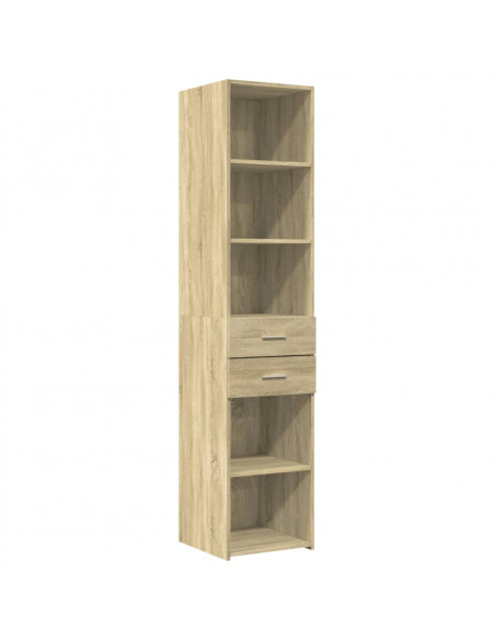 Credenza Rovere Sonoma 40x42,5x185 cm in Legno Multistrato