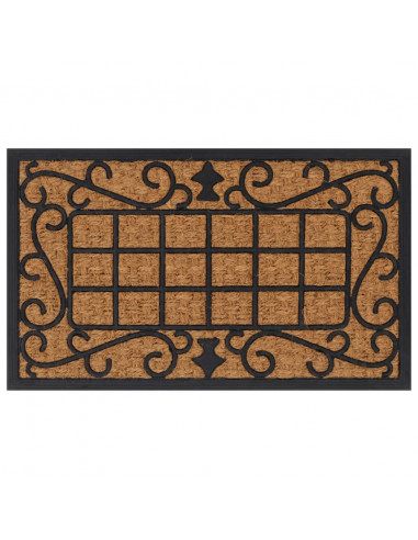 Zerbino Rettangolare 45x75 cm in Gomma e Fibra di Cocco