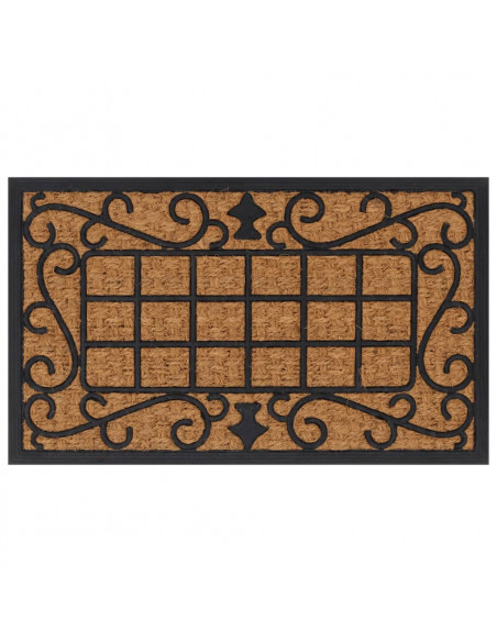 Zerbino Rettangolare 45x75 cm in Gomma e Fibra di Cocco
