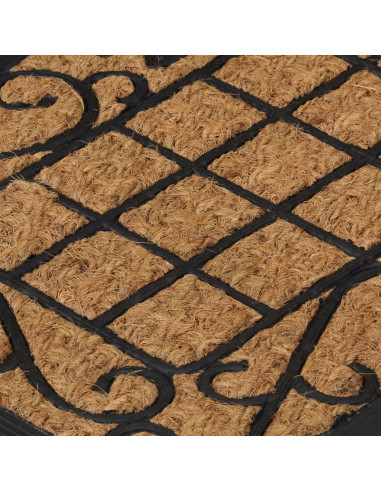 Zerbino Rettangolare 45x75 cm in Gomma e Fibra di Cocco