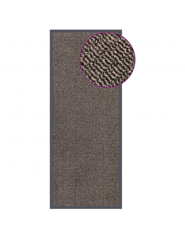 Zerbino Trapuntato 60x150 cm Marrone Scuro