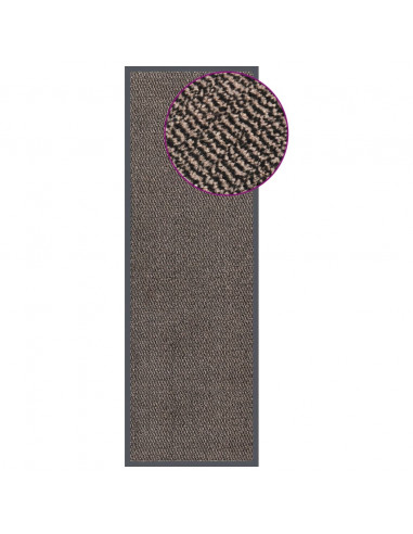 Zerbino Trapuntato 60x180 cm Marrone Scuro