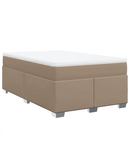 Giroletto a Molle con Materasso Cappuccino 120x200cm Similpelle