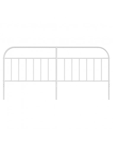Testiera in Metallo Bianco 200 cm