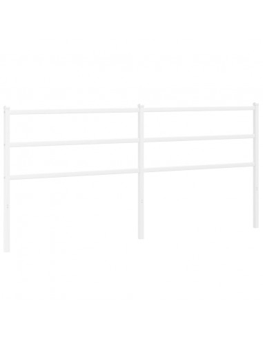 Testiera in Metallo Bianco 180 cm