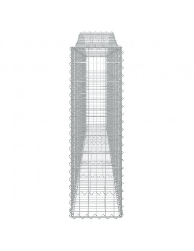 Cesti Gabbioni ad Arco 7 pz 400x30x100/120 cm Ferro Zincato
