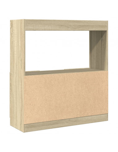 Credenza Rovere Sonoma 92x33x100 cm in Legno Multistrato