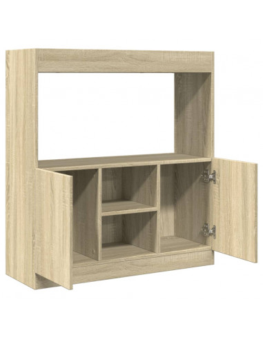 Credenza Rovere Sonoma 92x33x100 cm in Legno Multistrato