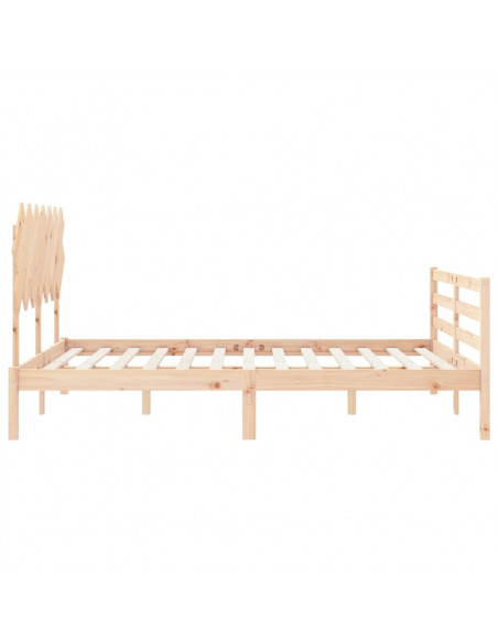 Giroletto con Testiera 140x190 cm in Legno Massello
