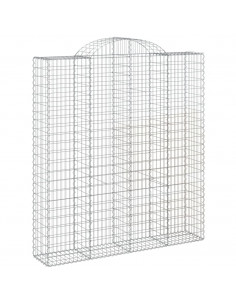 Cesto Gabbione ad Arco 200x50x220/240 cm Ferro Zincato 2