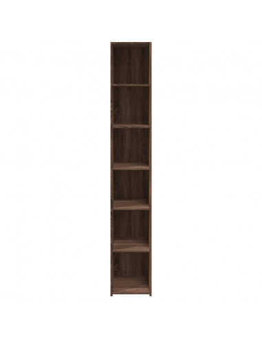 Credenza Rovere Marrone 30x41x185 cm in Legno Multistrato