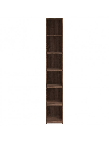 Credenza Rovere Marrone 30x41x185 cm in Legno Multistrato