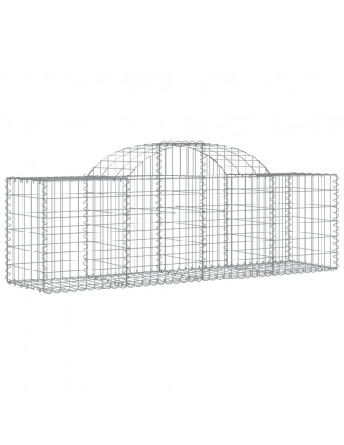 Cesti Gabbioni ad Arco 30 pz 200x50x60/80 cm Ferro Zincato