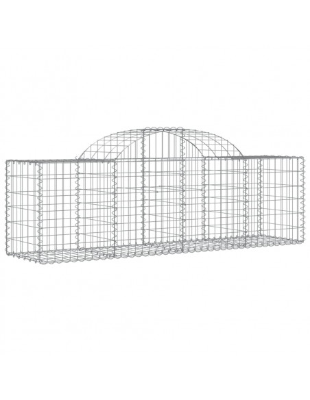 Cesti Gabbioni ad Arco 30 pz 200x50x60/80 cm Ferro Zincato