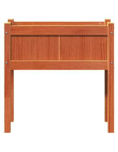 Fioriera Giardino Gambe Marrone Cera 70x31x70 cm Massello Pino