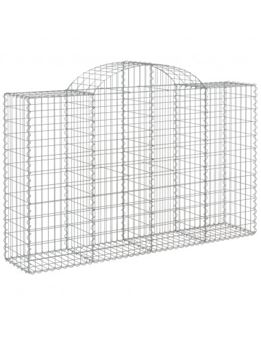 Cesti Gabbioni ad Arco 40 pz 200x50x120/140 cm Ferro Zincato