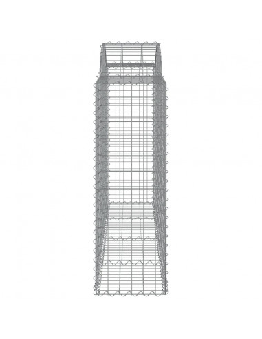 Cesti Gabbioni ad Arco 40 pz 200x50x120/140 cm Ferro Zincato