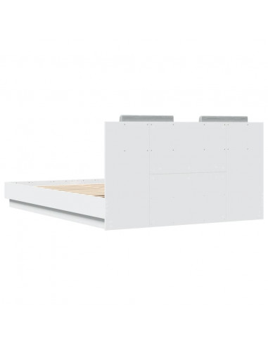 Giroletto con Testiera e LED Bianco 150x200 cm