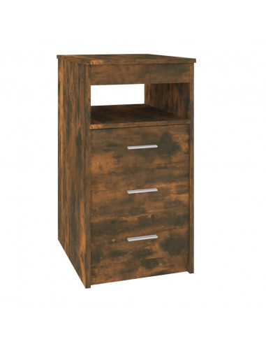 Cassettiera Rovere Fumo 40x50x76 cm in Legno Multistrato