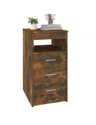 Cassettiera Rovere Fumo 40x50x76 cm in Legno Multistrato