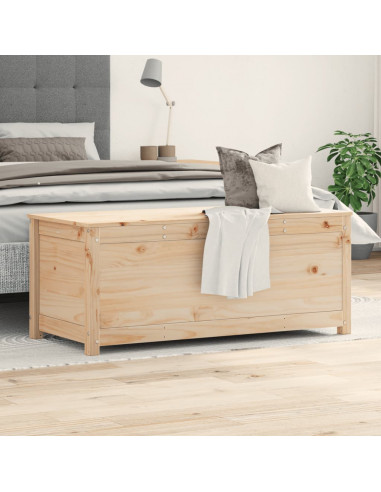 Contenitore Portaoggetti 110x50x45,5 cm Legno Massello Pino