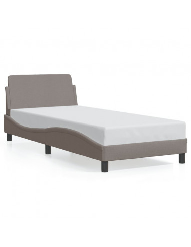 Giroletto con Testiera Tortora 80x200 cm in Tessuto