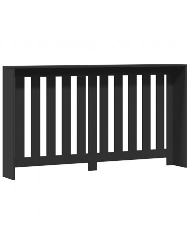 Copertura Termosifone Nera 149x20x82 cm Legno Multistrato