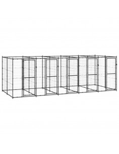 Gabbia per Cani da Esterno in Acciaio 12,1 m² 2