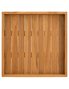 Vassoio da Portata 50x50 cm in Legno Massello di Teak