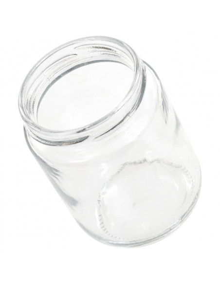 Vasi per Marmellata in Vetro Coperchio Rosso 48 pz 230 ml