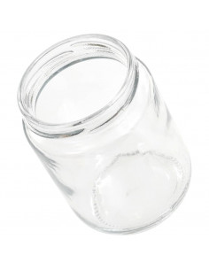 Vasi per Marmellata in Vetro Coperchio Rosso 96 pz 230 ml