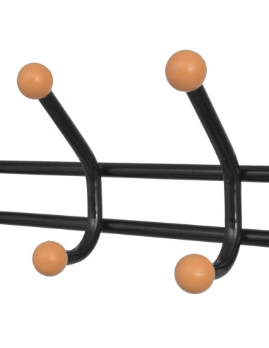 Appendiabiti con Deposito per Scarpe 68x32x182,5 cm Nero