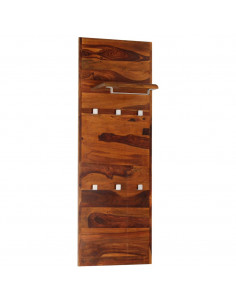 Appendiabiti in Legno Massello di Sheesham 118x40 cm 2