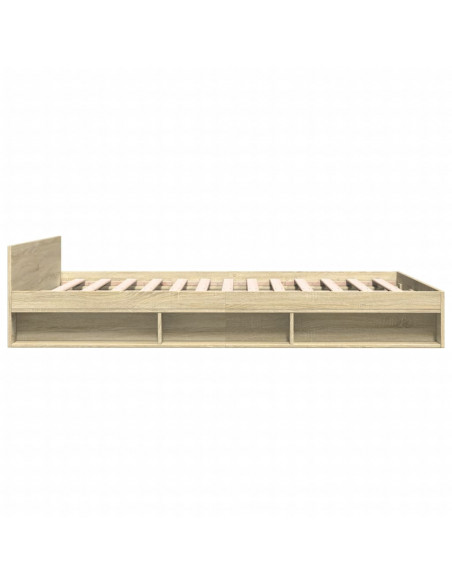 Giroletto Cassetti Rovere Sonoma 160x200 cm Legno Multistrato