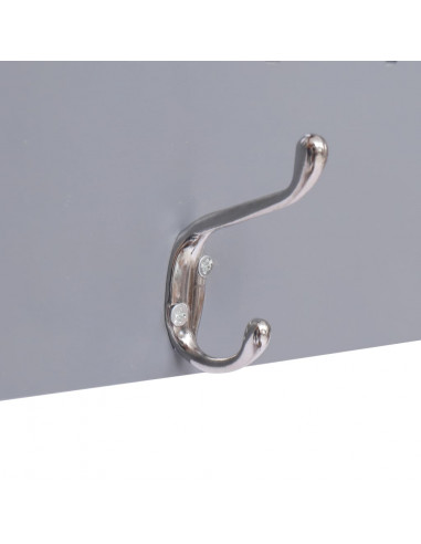 Appendiabiti a Muro FAMILY Grigio 74x29,5 cm