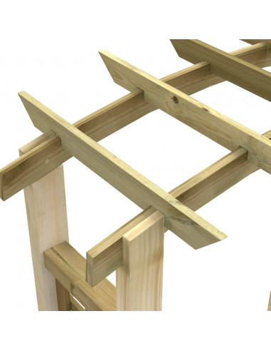 Arco a Traliccio 110x60x210 cm in Pino Massello Impregnato