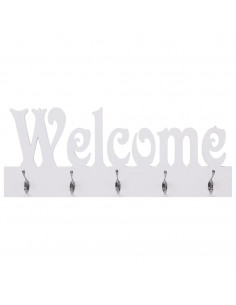 Appendiabiti a Muro WELCOME Bianco 74x29,5 cm 2